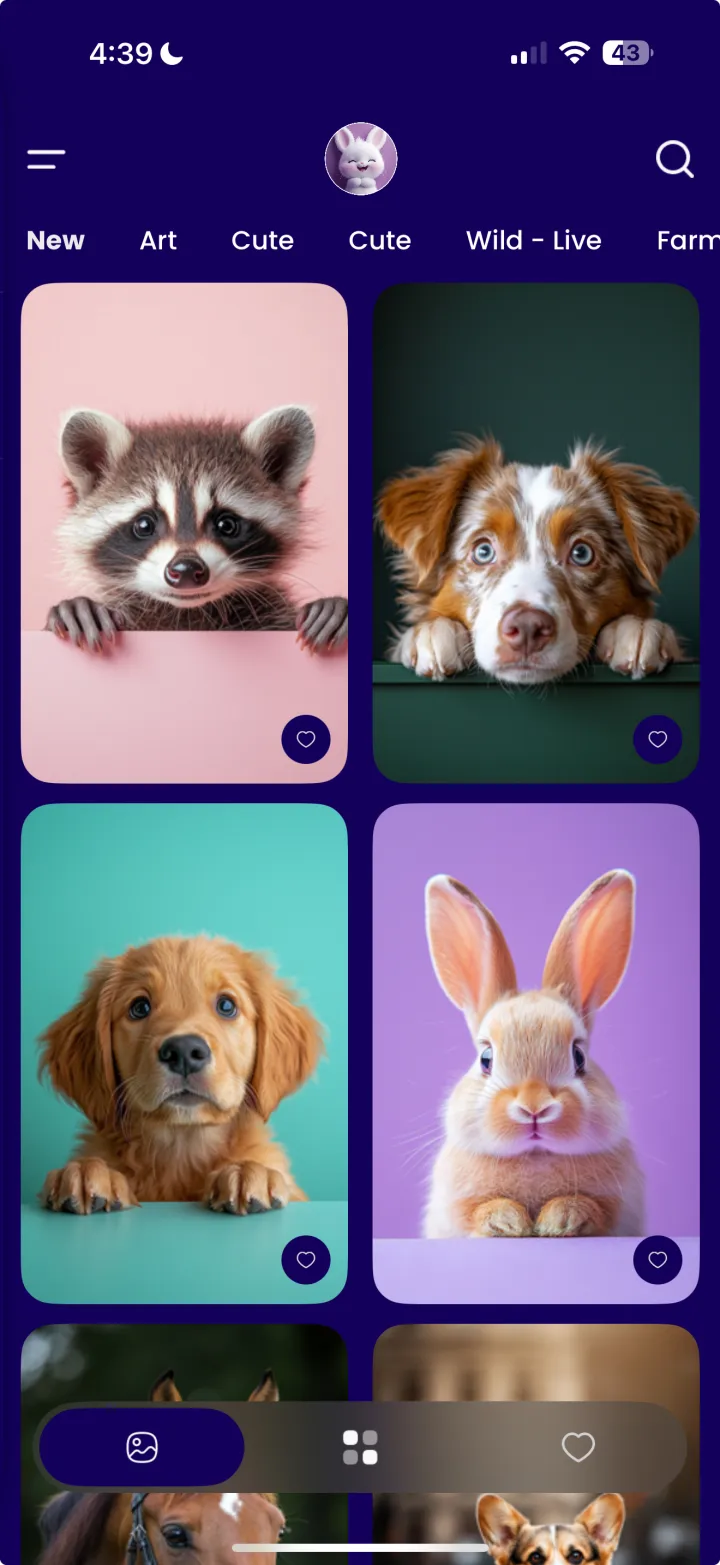 New animal wallpaper collections in SnuggleScreen